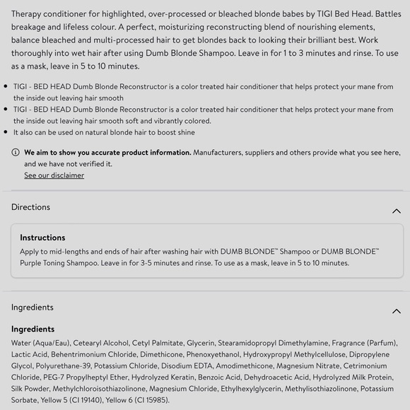 2 New TIGI Bed Head Conditioners - Picture 6 of 7